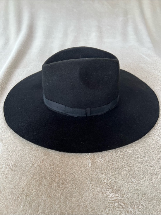 San Diego Hat Co 100% Wool Black Wide Brim Rancher Hat Medium main image 6